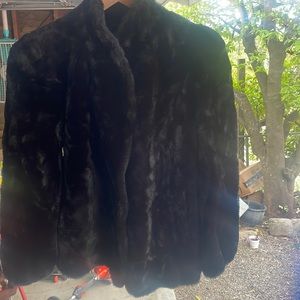 Womens short fur coat